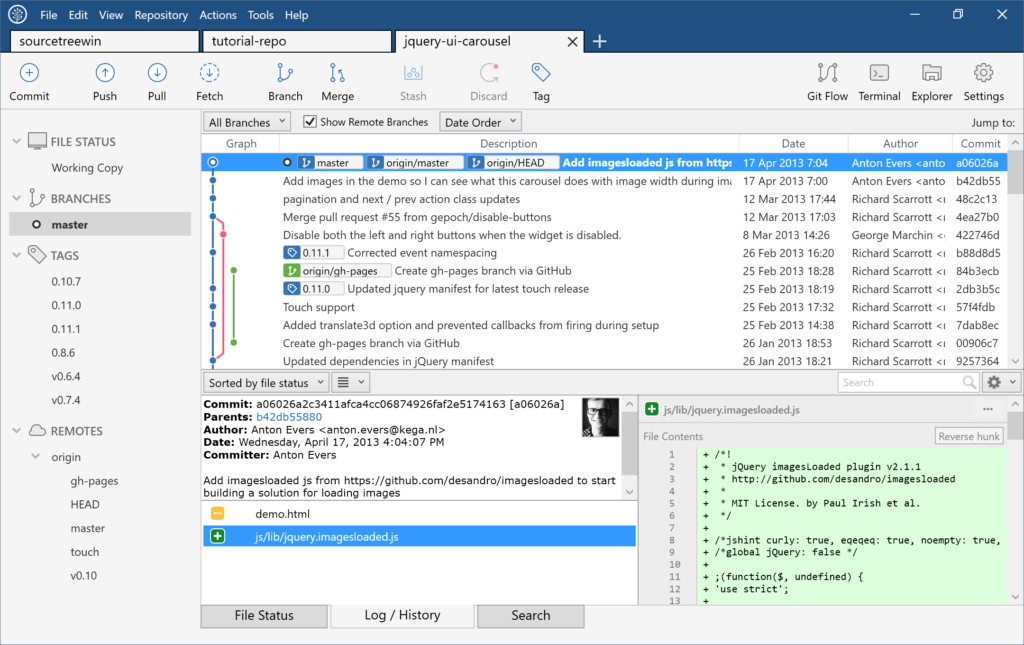 Sourcetree, de atlassian