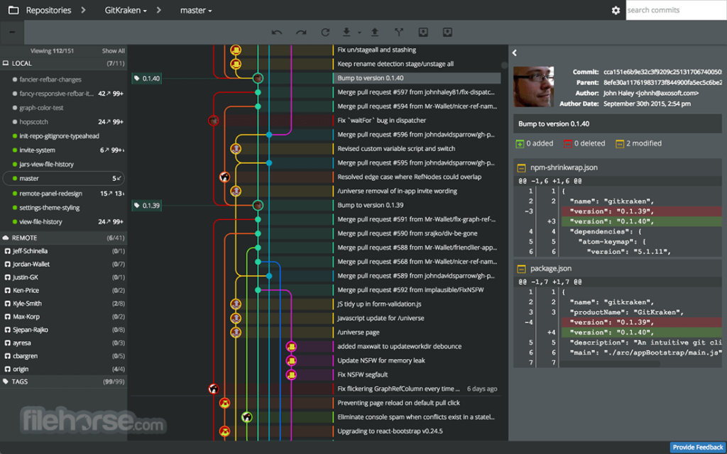 Gitkraken, interfaz gráfica para Git
